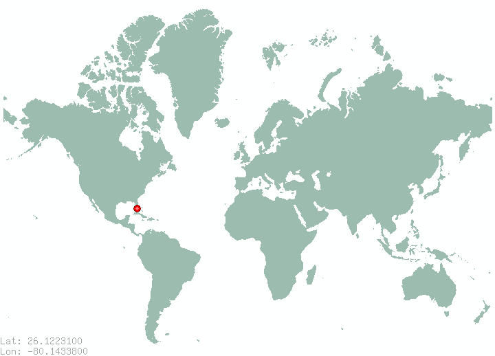 Fort Lauderdale in world map