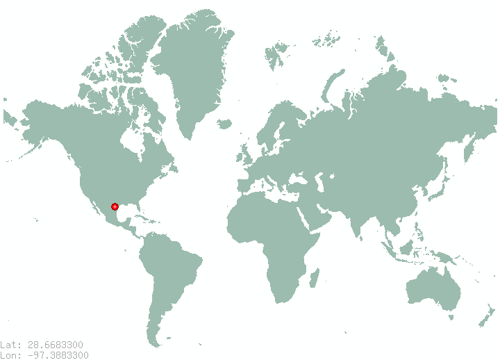 Goliad in world map