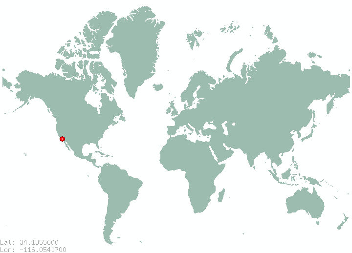 Twentynine Palms in world map