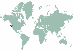 City of Eugene in world map